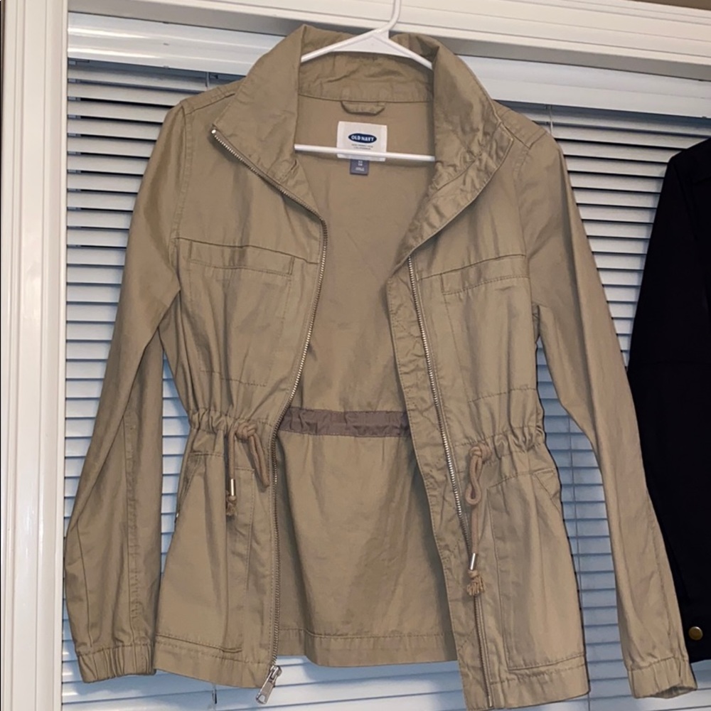 Old Navy Khaki zip coat